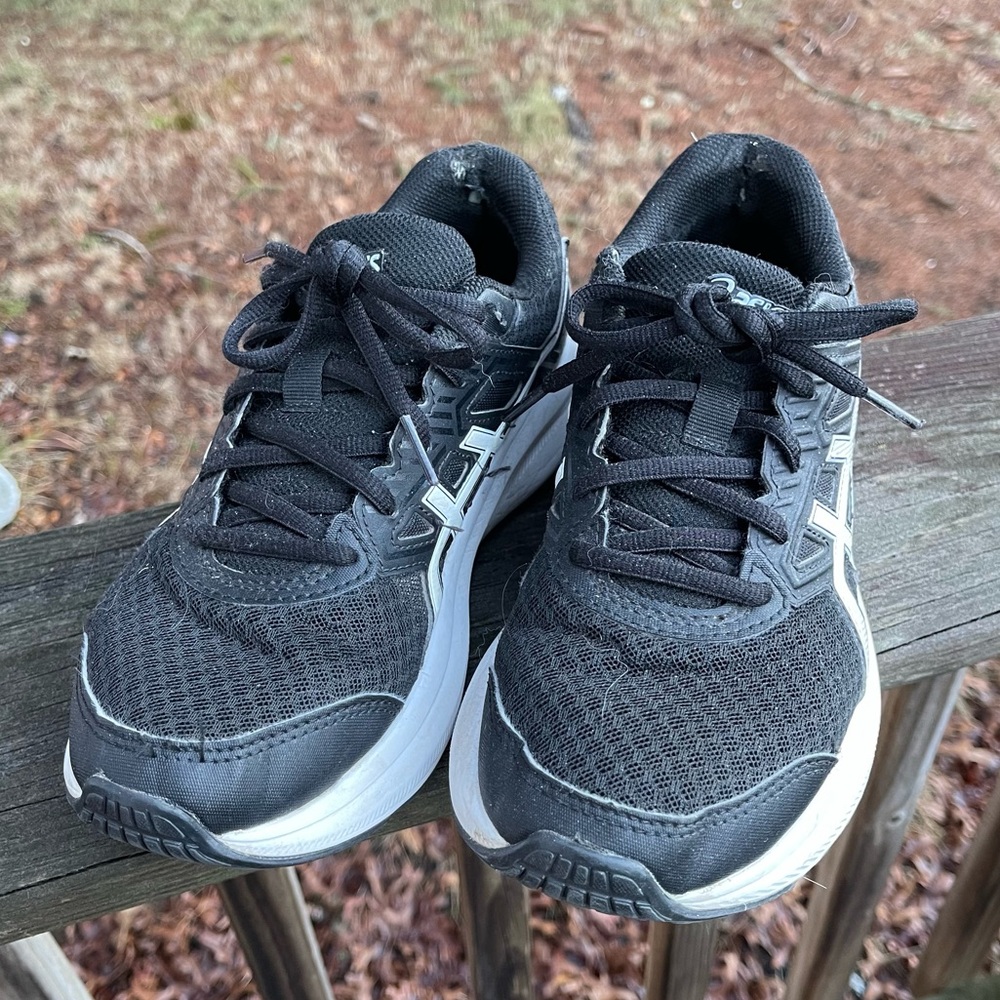 Asics Black and White Women's Sneakers